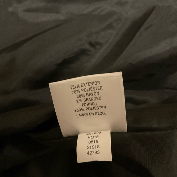 NWT JM Collection Women's Black Long Sleeve Button Front Pea Coat - Size L - Picture 6 of 13